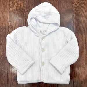 Kissy Kissy Classic White Knit Hoodie